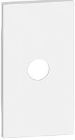 Лицевая панель Legrand BTicino Living Now для 1-м. 2 мод. розетки TV/кабельного вывода белый картинка